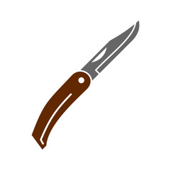 Knife icon on background for graphic and web design. Simple vector sign. Internet concept symbol for website button or mobile app.
