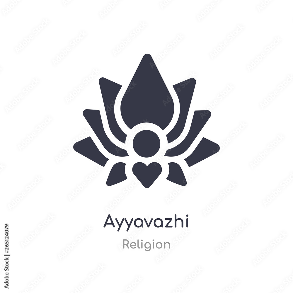 Poster ayyavazhi icon. isolated ayyavazhi icon vector illustration from religion collection. editable sing 