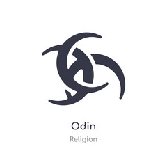 Obraz premium odin icon. isolated odin icon vector illustration from religion collection. editable sing symbol can be use for web site and mobile app