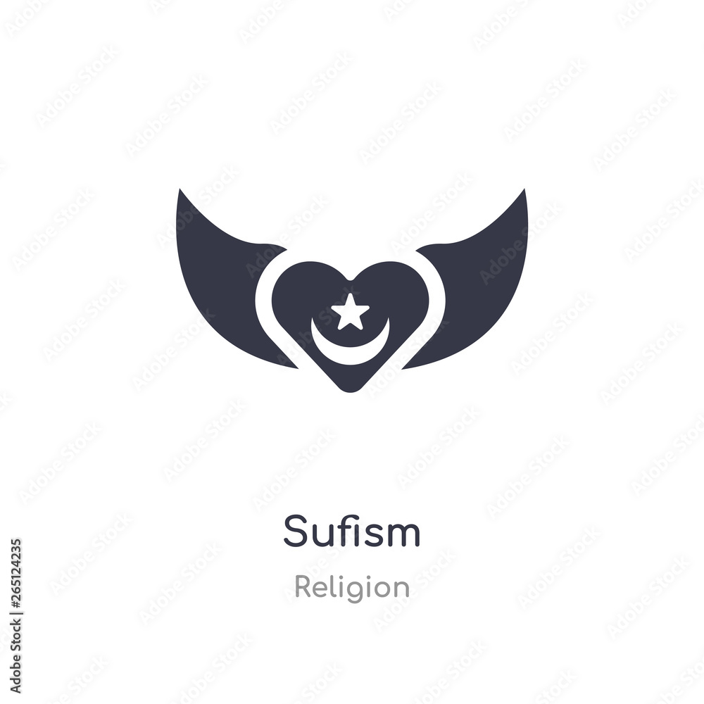 Poster sufism icon. isolated sufism icon vector illustration from religion collection. editable sing symbol