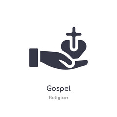 gospel icon. isolated gospel icon vector illustration from religion collection. editable sing symbol can be use for web site and mobile app