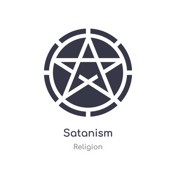 satanism icon. isolated satanism icon vector illustration from religion collection. editable sing symbol can be use for web site and mobile app