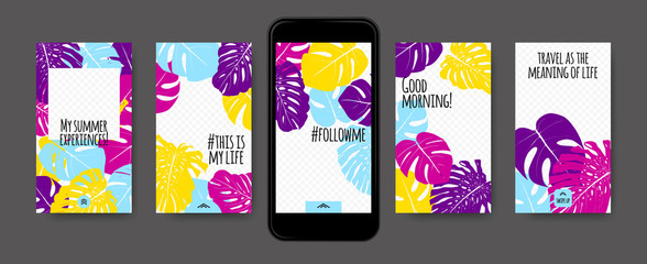 Stories Templates for Social Media Design. © ingara