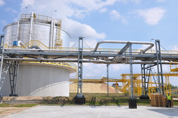 Siarka granulkowa , Siarka ,przemysł, budowa, machina, przemysłowe, osprzęt, fabryka, dzieło, przewozy, niebo, metal, auta, maszyneria, stal, dźwig, men at work, produkcja, przewóz, dżwig, czółno, car © Szymon