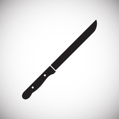 Knife icon on background for graphic and web design. Simple vector sign. Internet concept symbol for website button or mobile app.