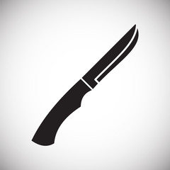 Knife icon on background for graphic and web design. Simple vector sign. Internet concept symbol for website button or mobile app.