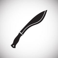 Knife icon on background for graphic and web design. Simple vector sign. Internet concept symbol for website button or mobile app.