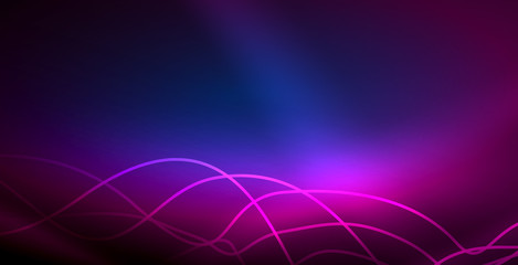 Neon lines shiny glowing background