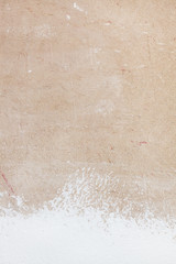 Torn wall texture with white bottom part