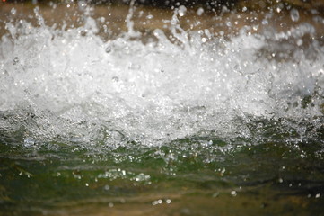 photo stream of water, splashing water, wave