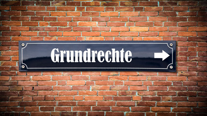 Schild 404 - Grundrechte