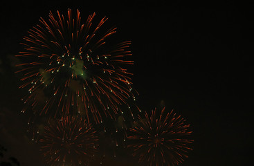 Silvester Feuerwerk Raketen an Neujahr