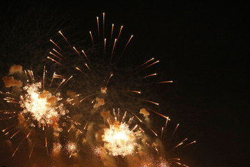 Silvester Feuerwerk Raketen an Neujahr