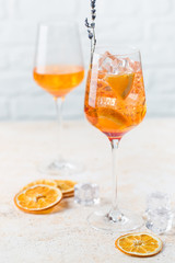Aperol spritz cocktail