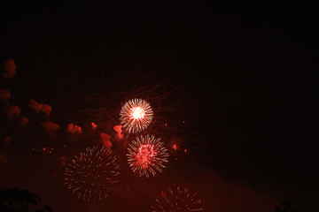 Silvester Feuerwerk Raketen an Neujahr