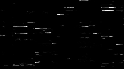 White Digital Computer Glitch Overlay 