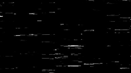 White Digital Computer Glitch Overlay 
