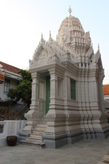 pavilion (stupa ?) in a buddhist temple (Wat Ratchaphradit) in Bangkok (Thailand)