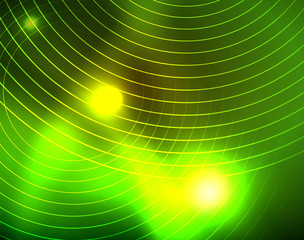 Obraz premium Shiny circles glowing abstract background