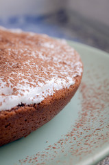 Chocolate Brownie, homemade chocolate cake. 