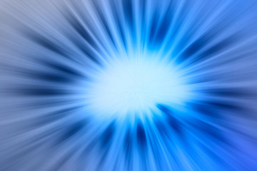 Abstract background with blue shining rays