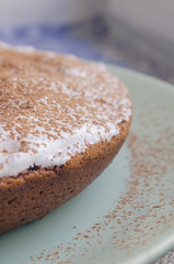 Chocolate Brownie, homemade chocolate cake. 