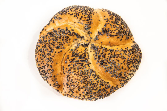 Bułka z makiem z g&oacute;ry, kajserka