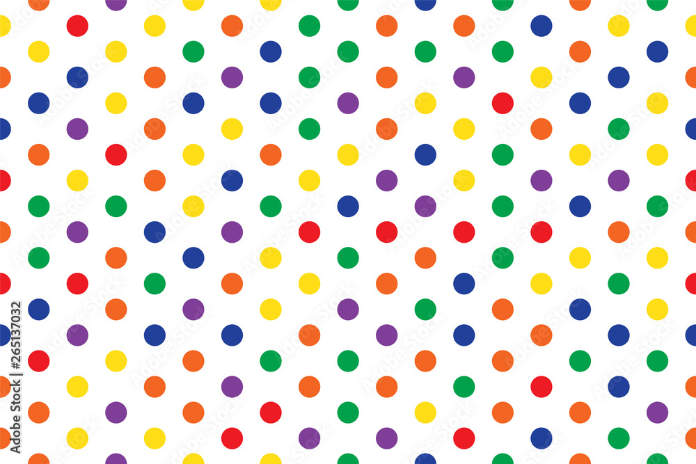 Poster Circle pattern multi color abstract seamless background