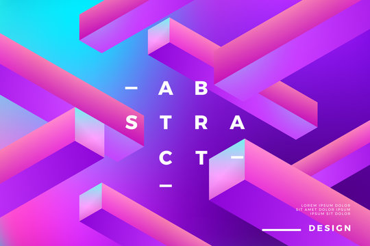 Abstract gradient background. Flowing colorful geometric shapes composition. Vector illustration. 