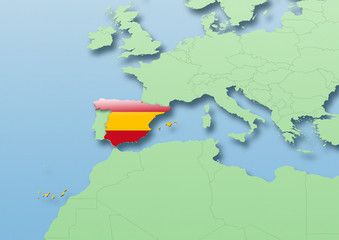 map of Spain.