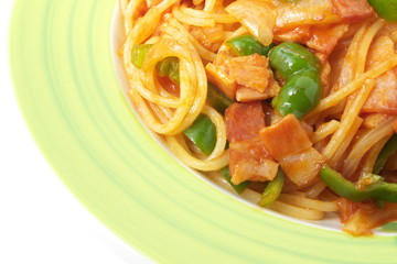 スパゲッティナポリタン - Spaghetti Napolitana with tomato sauce