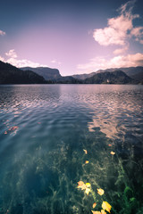 Beautiful landscape of lake Bled, Slovenia