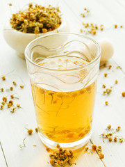 Dry camomile tea