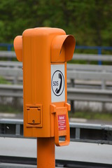 Notrufsäule an der Autobahn