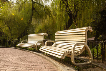 Stryiskyi park in Lviv, Ukraine