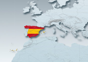 map of Spain.