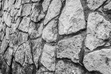texture of ancient medieval stone wall 