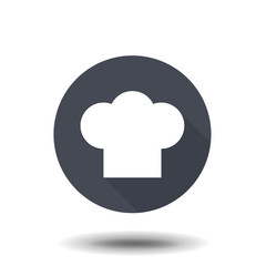 chef logo hat icon vector