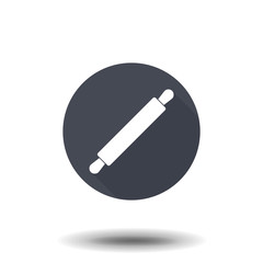 rolling pin icon, vector illustration