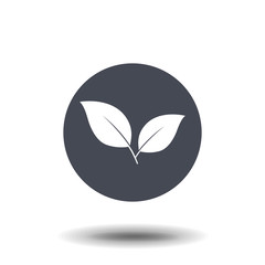 leaf icon vector, in trendy flat style, symbol for your web site design, logo, app, UI. Vector illustration, EPS10.