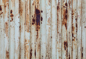Rusty Old Weathered White Painted Stripped Metal Texture
