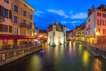Fototapeta na wymiar Annecy, called Venice of the Alps, France