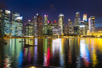 Obraz na płótnie Canvas Singapore Landscape of the Marina Bay