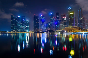 Fototapeta na wymiar Singapore Landscape of the Marina Bay
