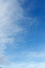 air on blue sky, clear weather day background