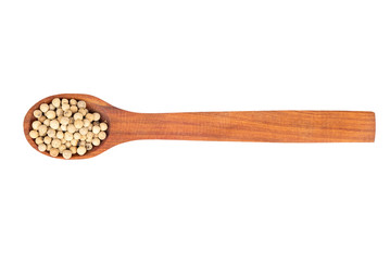 White pepper peas in spoon