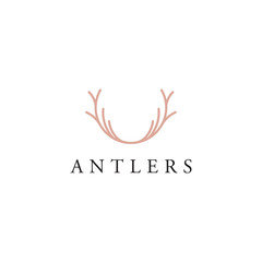 antlers deer logo design