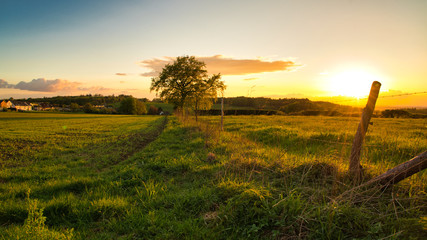 Sonnenuntergang Aske 28.04.19