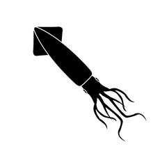 Obraz premium Squid icon, logo isolated on white