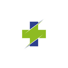 Medical and health care icon logo design vector template